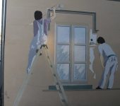 graffiti, painter, window, painter, painter, painter, painter, painter
