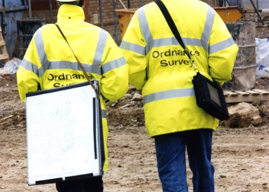 Surveyors on a building site